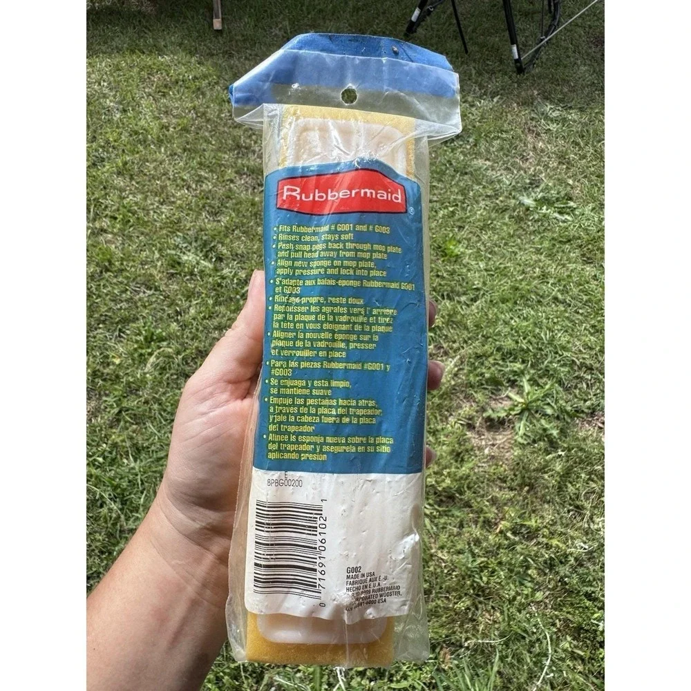 Rubbermaid Squeeze Mop Refill Yellow New In Original Packaging 1999‎ Vintage Y2K